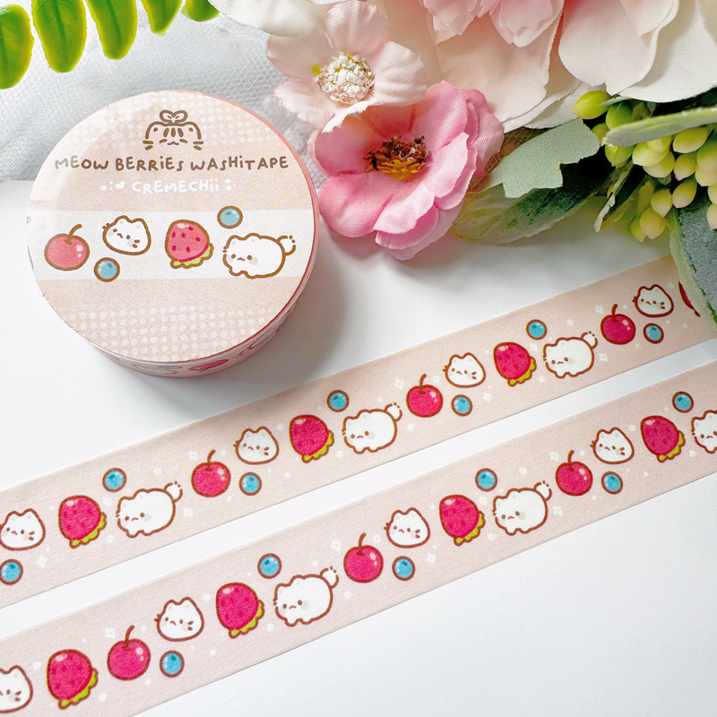 Meow Berries | Washi Tape