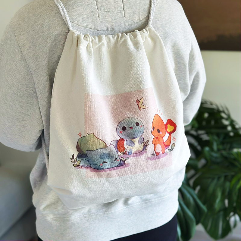 Baby Kanto Starters | Drawstring Backpack