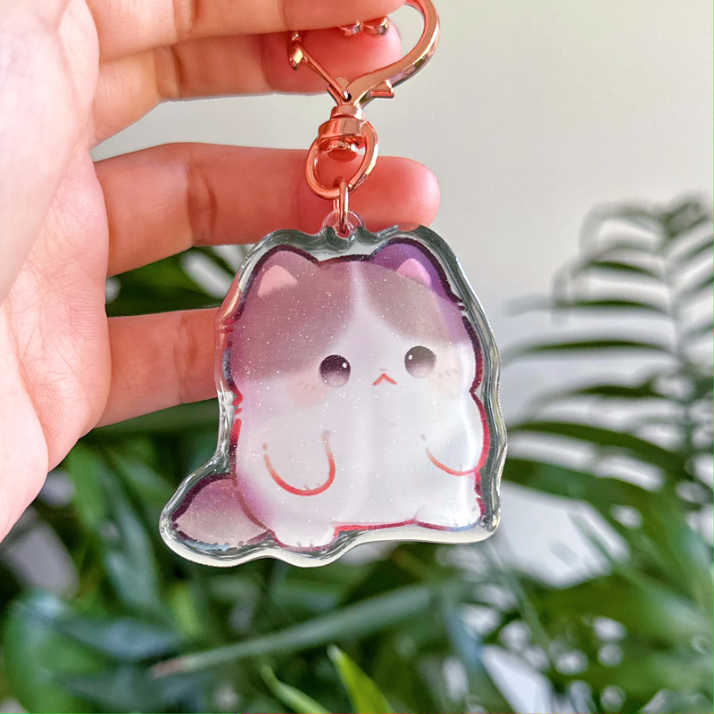 Chubby Kitty | 2" Acrylic Keychain