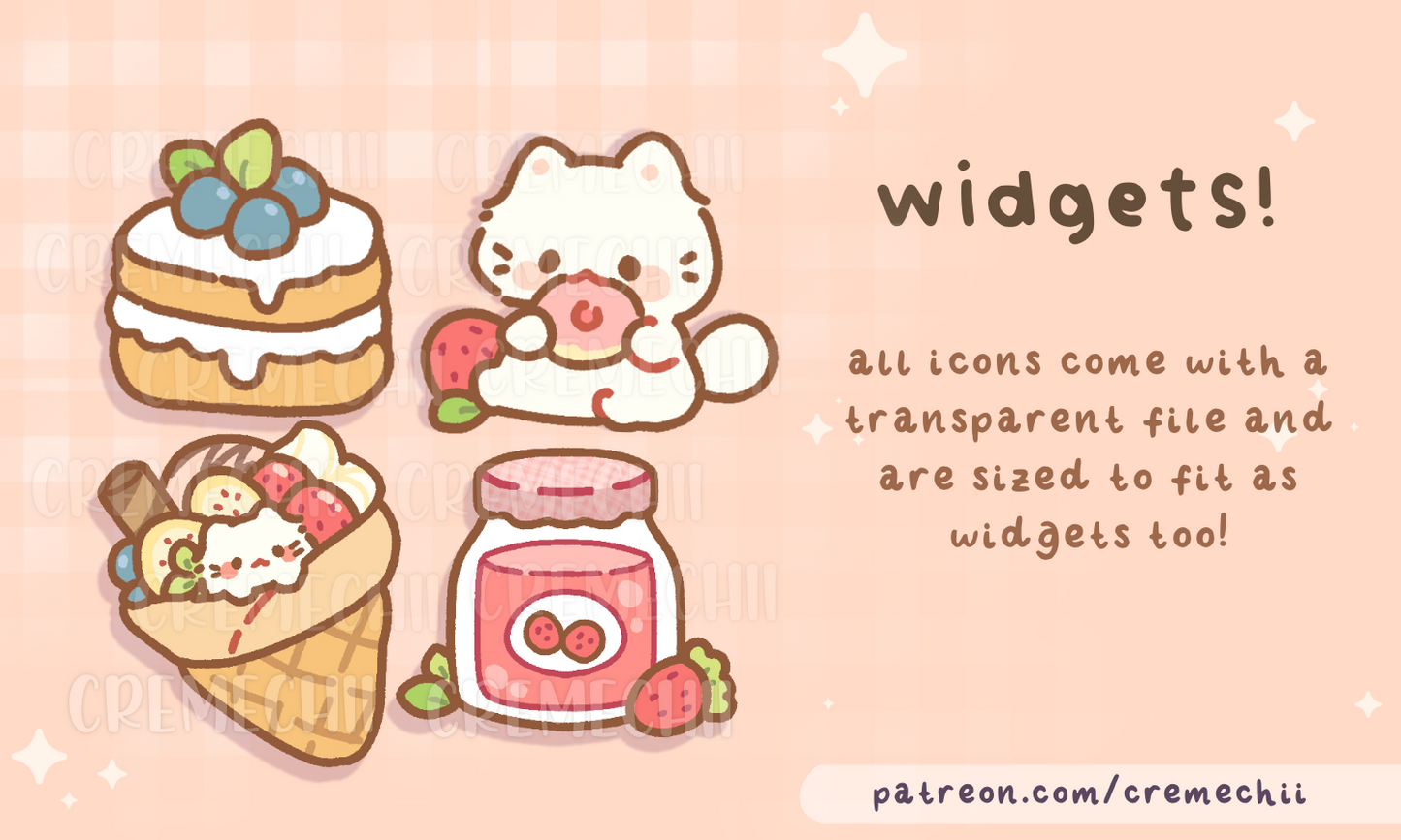 Kitty Dessert Parlour App Icon Set | February 2022
