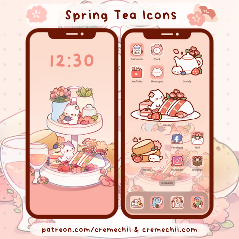 Spring Tea Icon Set | April 2023