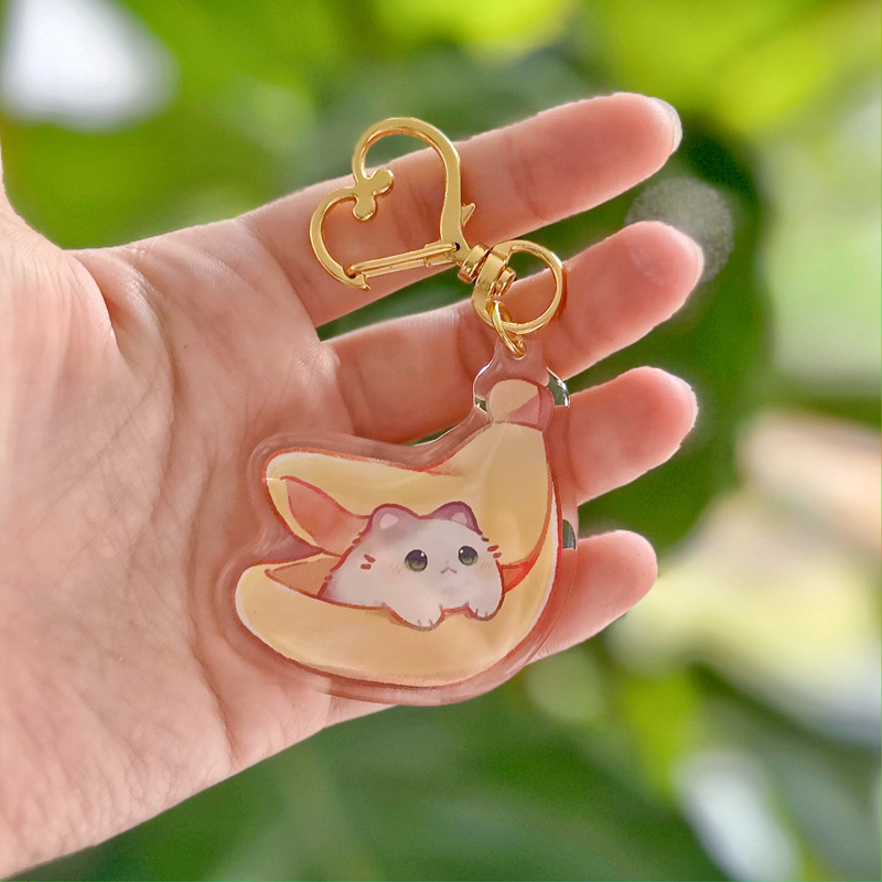 Banana Kitty | 2" Acrylic Keychain