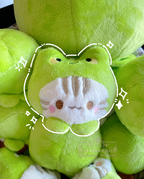 Lily the Froggy Kitty Plush Keychain
