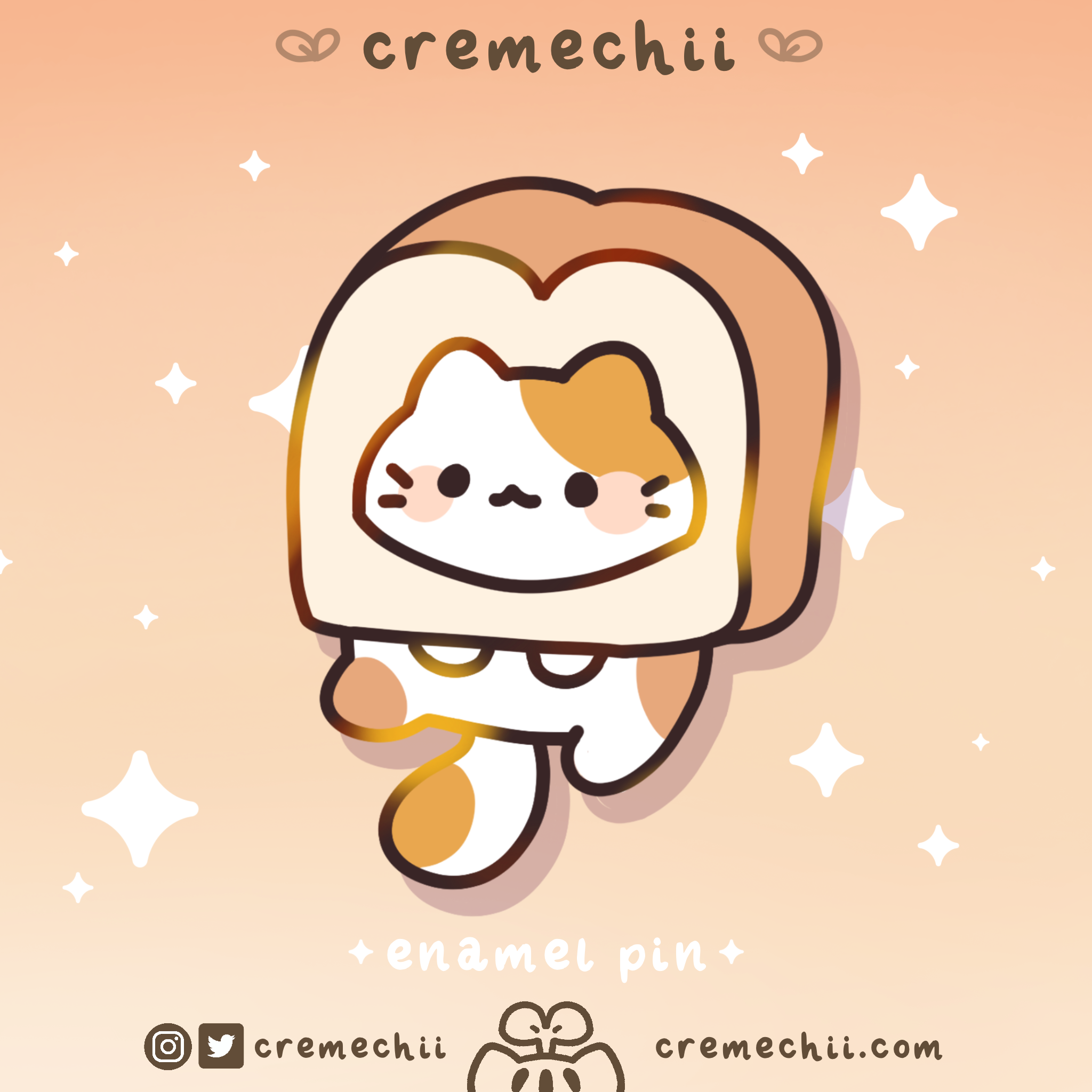 Toasty Pin Toasty Kitty Hoodie | Enamel Pin – Cremechii