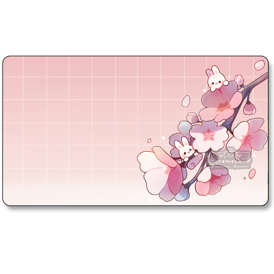 Sakura Bunnies | Large Deskmat Mouse Pad