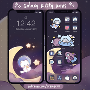 Galaxy Kitty App Icon Set