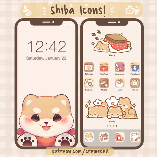 Shiba Inu App Icon Set | August 2022